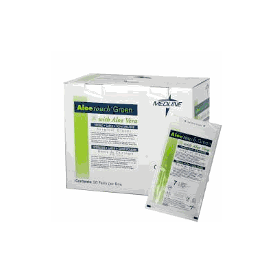 Surgical Glove Aloetouch Green Sterile Powde