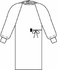 Surgical Gown, LARGE, STERILE w/Towel Hook & Loop, color BLUE, Back Tie, Non-Reinforced Ragian Sleeves Evolution 4 Brand sold as each Kimberly Halyard 90012