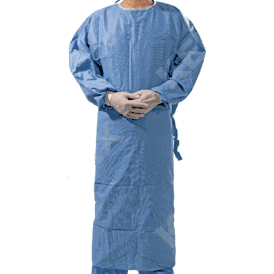 Surgical Gown, LARGE, Sterile, AAMI Level 3 w/Towel