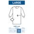 Surgical Gown, LARGE, Sterile, AMMI Level 3 w/Towel, color Blue, 50" Fluid Resistant Knit Cuffs Long Set-In Sleeves Full Back with Hook and Loop Neck / Waist Ties, Disposable, sold as 30/Case by Cypress Brand<br><br><font color="red"><b>BACK TO THE PRODUCT TABLE, <a href="https://www.aaawholesalecompany.com/apparel-gowns-non-reinforced-surgical-gowns-with-towel.html">CLICK HERE</a></b></font>