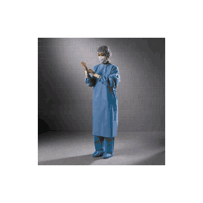 Surgical Gown Large Polypropylene Blue - Gown