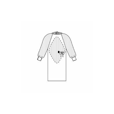 Surgical Gown Reinforced with Towel, SMALL