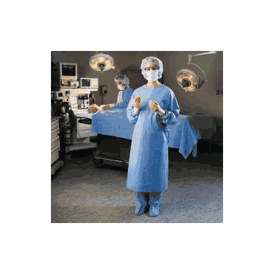 Surgical Gown Ultra Small Polypropylene Blue