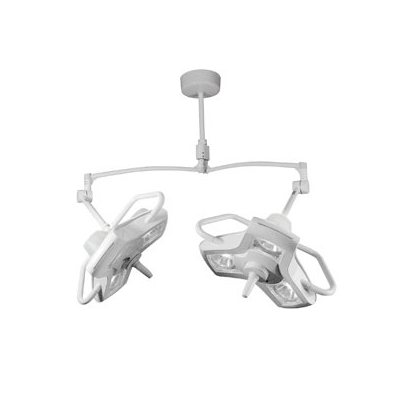 Surgical Light, 360 Degrees Limit Arm-and-Mounting-System-Rotation Ceiling Mount, 3 - 35 Watt Halogen Bulb White Lamp