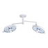 Surgical Light, Dual Ceiling Mount with White Lamp LED Bulb, sold as Each by MI 1000, Medical Illumination 061525<br><br><font color="red"><b>BACK TO THE PRODUCT TABLE, <a href="https://www.aaawholesalecompany.com/furnishings-lights-surgical-lights.html">CLICK HERE</a></b></font>