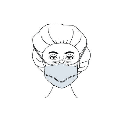 Surgical Mask Pleated Ties One Size Fits Most