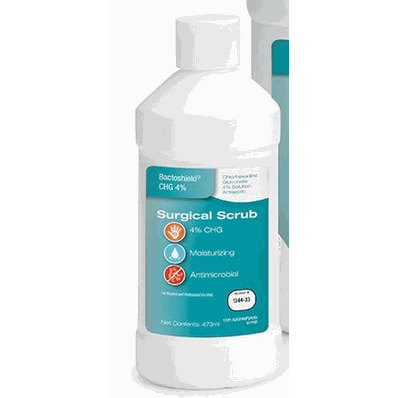 Surgical Scrub, 16 oz 4% Chlorhexidine Gluconate Bactoshield