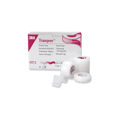 Surgical Tape 3M Transpore Plastic 1/2 Inch