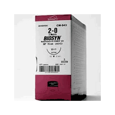 Suture, Biosyn Ud 4/0 18 P-12 - Medline