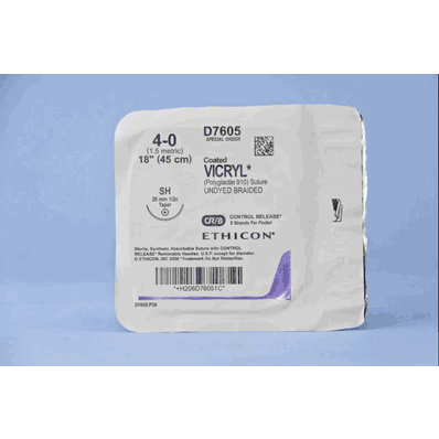 Suture, Coated, Und 4/0 8-18, D-special - Med
