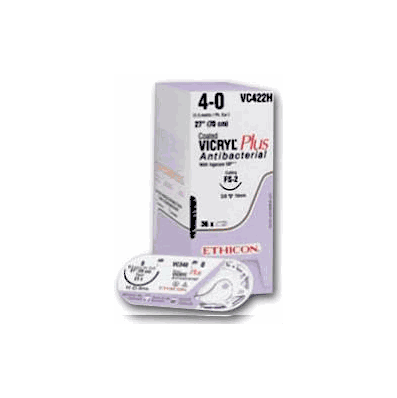 Suture Coated Vicryl Plus Sutupak Polyglact