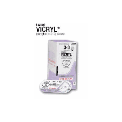 Suture Coated Vicryl Sutupak Polyglactin 91