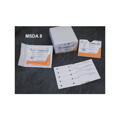 Suture, Ethibond-excel, G / W, 2/0, 8-30", Rb