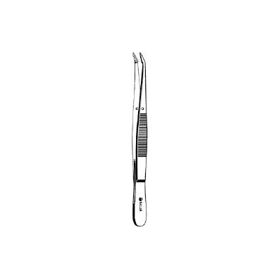 Suture Forceps Healy Tweezer Type Angled 5-1/