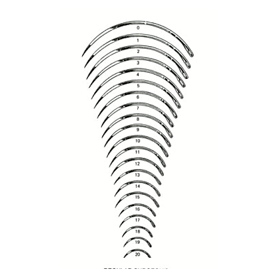 Suture Needle, Size 6 with 45 mm Needle Regular Surgeon's