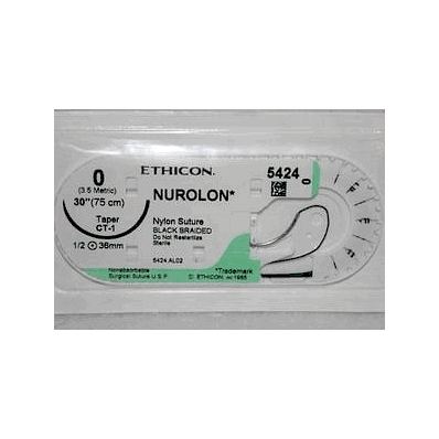 Suture, Nurolon D-special 27" 3-0 Blk - Medli