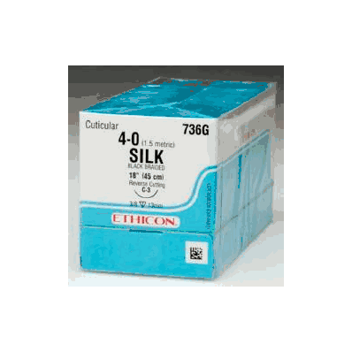 Suture Perma-hand Sutupak Silk, Braided Non