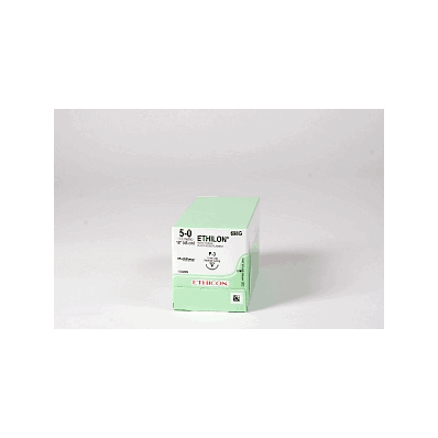 Suture, Pliabilized, Mono, Blk, 5/0, 18", P-3
