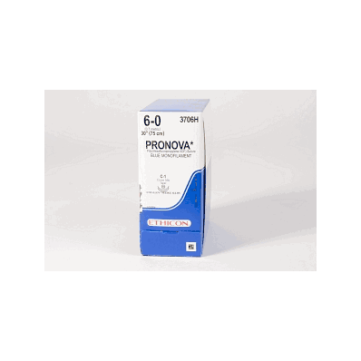 Suture, Pronova, Mono, Blue, 6/0, 30", C-1 -