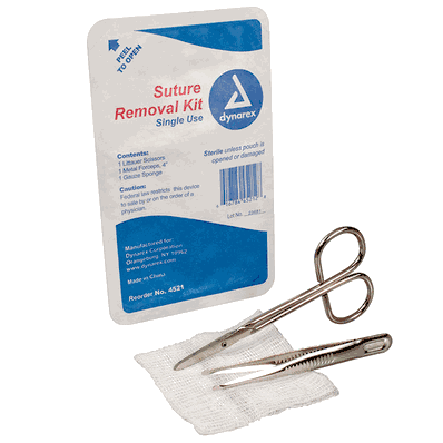 Suture Removal Kit, Sterile, Includes: 1 Litt