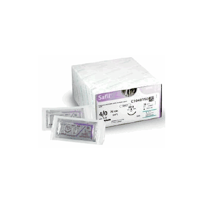 Suture Safil Polyglycolic Acid, Braided Abso