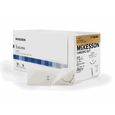 Suture, Size 3-0, 30", 1 Needle 18 mm
