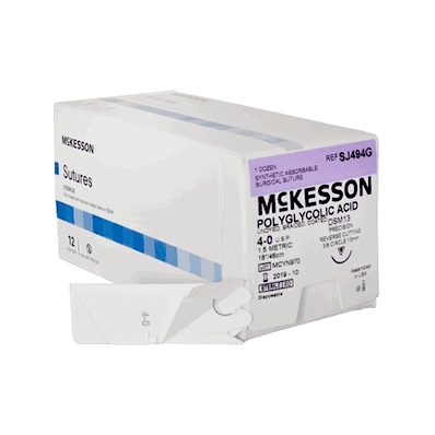 Suture, Size 4-0, 18", 1 Needle 13 mm