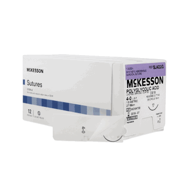 Suture, Size 4-0, 27", 1 Needle 18 mm