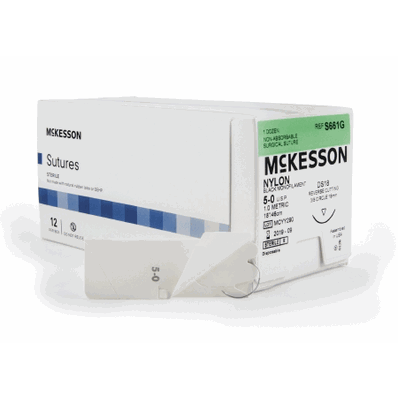 Suture, Size 5-0, 18", 1 Needle 18 mm