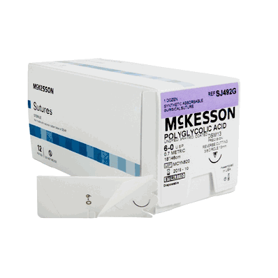 Suture, Size 6-0, 18", 1 Needle 13 mm
