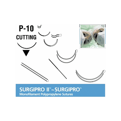 Suture, Surgipro, Blue, 4/0, 18", C-13 - Medl
