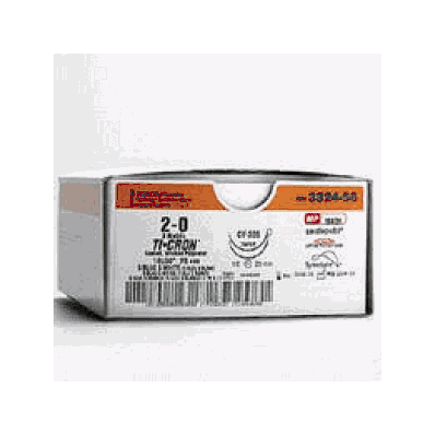 Suture, Ticron, W-b, 2/0, 10x30", Cv-316, D /