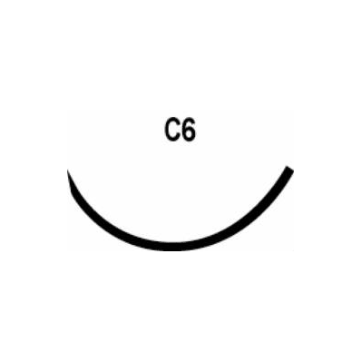 Suture, 3-0 18" with C6, 18 mm, 3/8 Circle Needle