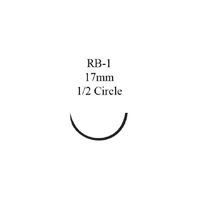 Suture with Needle, 5-0, 27" T28 Needle (RB-1)
