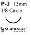 Mersilene R691G Reverse Cutting Prime Nonabsorbable Sutures MultiPass Size 4-0, P-3 Needle 12/bx by Ethicon R691G<br><br><font color="red"><b>BACK TO THE PRODUCT TABLE, <a href="https://www.aaawholesalecompany.com/wound-closure-sutures-with-needles-mersilene-sutures-with-needles.html">CLICK HERE</a></b></font>