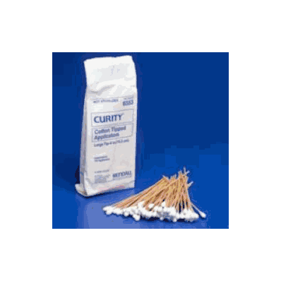 Swabstick Curity Cotton Tip Wood Shaft 6 Inc