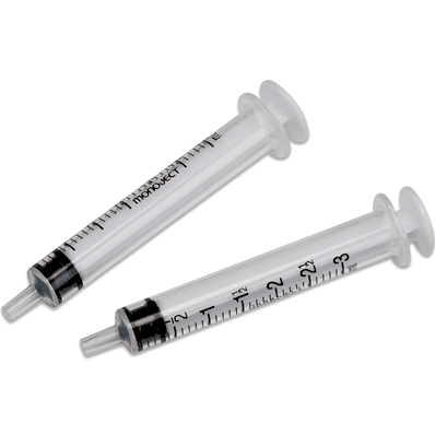 Syringe 6 mL, Luer Lock Slip Bulk Non-Sterile 500/cs