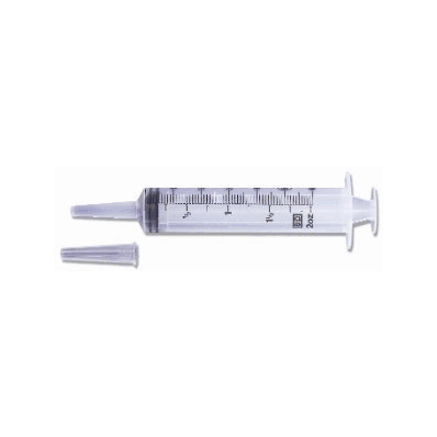 Syringe 60 mL Catether Tip 0.25 oz increments BD Luer Lok 40/box