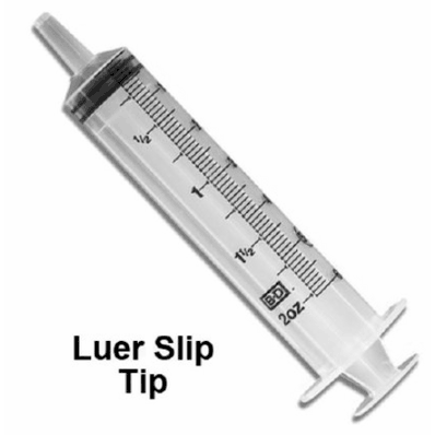 Syringe 60 mL Luer, 1 mL increments, Blister Pack