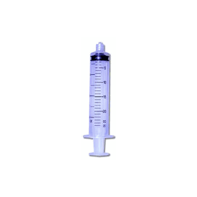 Syringe Luer Lock Tip, 20 mL, 1 mL increments