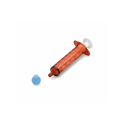 Syringe, Oral Amber 10ml, Lf - Medline