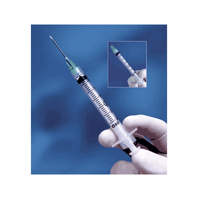 Syringe, Retractable, 3ml, 22g X 1 1/2" - Med