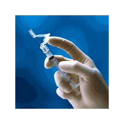 Syringe, Safetyglide, 5ml, 22g X 1 1/2" - Med