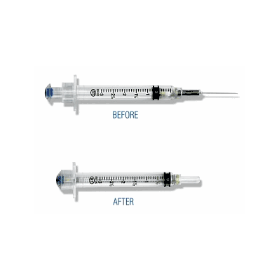 Syringe, Vanishpoint, 10ml, 20gx1 1/2" - Medl