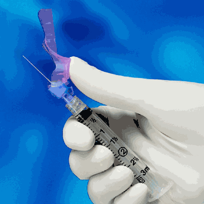 Syringe with Hypodermic Needle, 22 gauge x 1-1/2", 3 mL