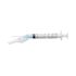Syringe with Hypodermic Needle, <b>BLUE, 23ga x 1"</b> Luer Lock Tip, 3mL Ultra Thin Wall, Blister Pack, sold as (100/bx, 4 bxs/cs) by SurGuard, Terumo SG3-03L2325 <br><br><font color="red"><b>BACK TO THE PRODUCT TABLE, <a href="https://www.aaawholesalecompany.com/needles-and-syringes-syringes-with-needles-surguard-syringe-with-hypodermic-needle-by-terumo.html">CLICK HERE</a></b></font>