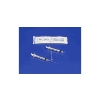 Syringe With Hypodermic Needle Monoject 3 Ml