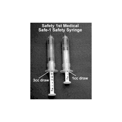 Syringe With Hypodermic Needle Safe-1 3 Ml 2