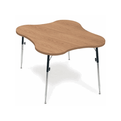 Table, Activity, 4 Cutout, Height Adj