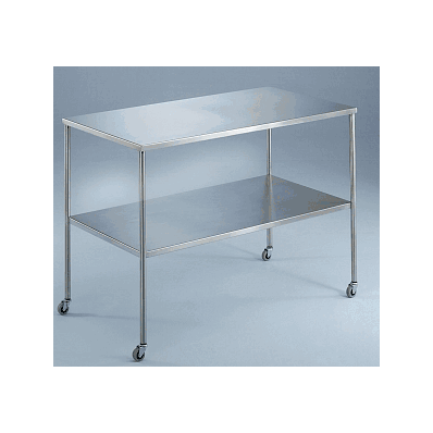 Table, Instrument, 2 Shelf, 48"X24"X3 - Medli